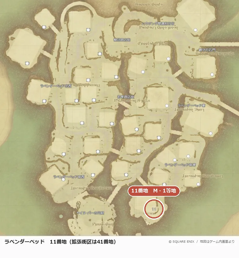 ラベンダーベッド11番地の位置
