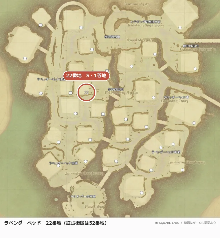 ラベンダーベッド22番地の位置