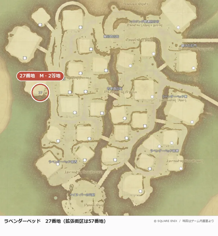 ラベンダーベッド27番地の位置