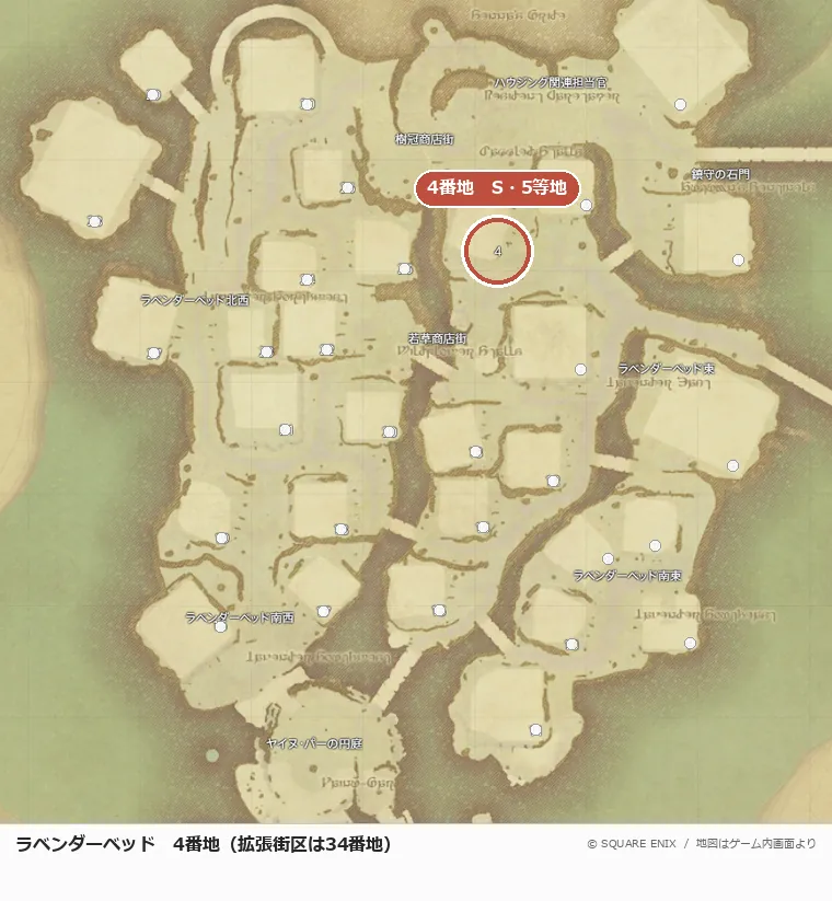 ラベンダーベッド4番地の位置
