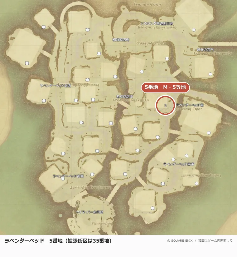 ラベンダーベッド5番地の位置
