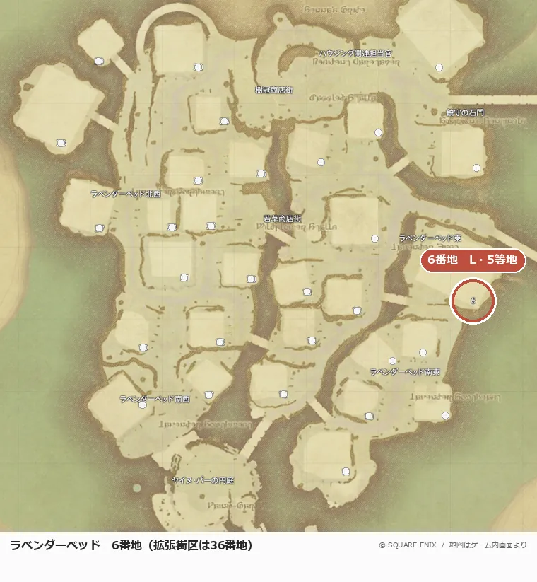 ラベンダーベッド6番地の位置