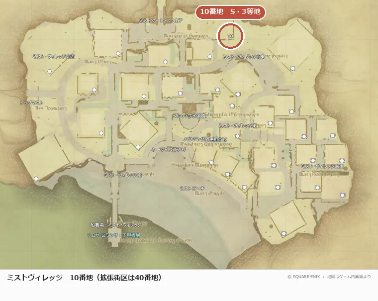 ミストヴィレッジ10番地の位置