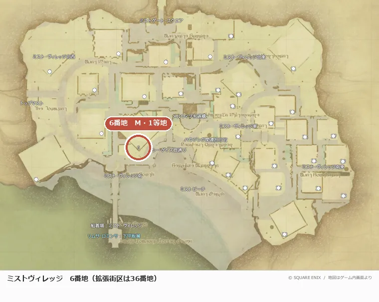 ミストヴィレッジ6番地の位置